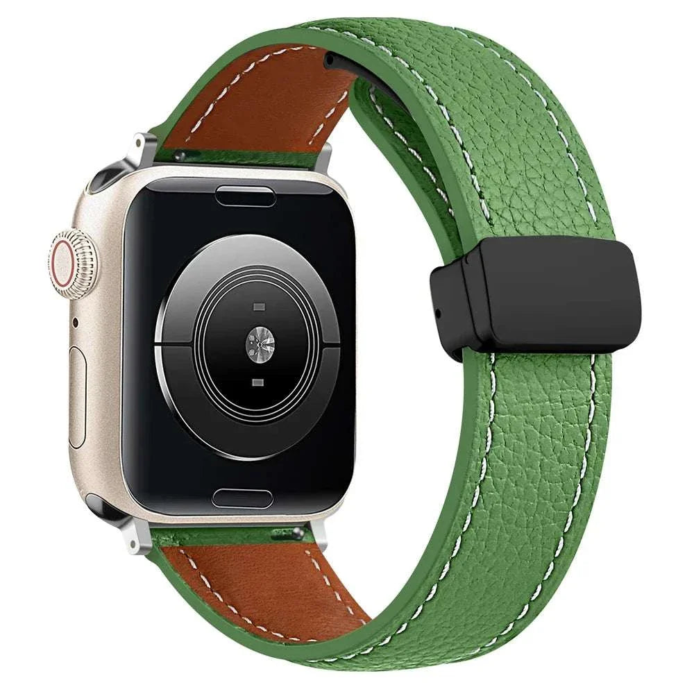 Leather Watch Band For Apple Watch Ultra 2 And Series 9 8 7 6 5 SE - Strap Shack