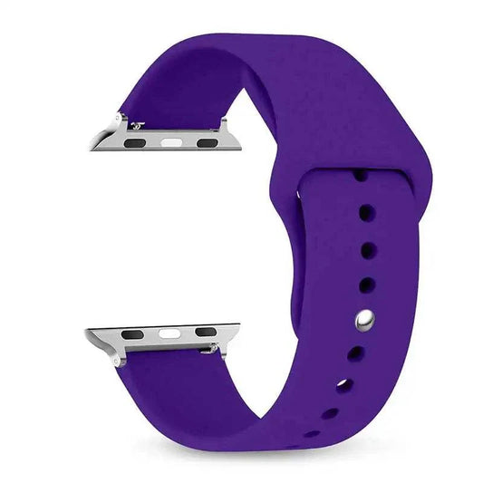 Silicone Apple Watch Band 38mm to 49mm Compatible with Series 8 7 6 5 4 3 SE - Strap Shack