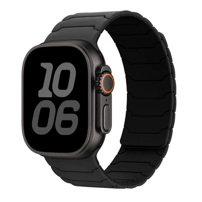 Magnetic Silicone Apple Watch Band 38mm To 46mm Universal Fit - Strap Shack