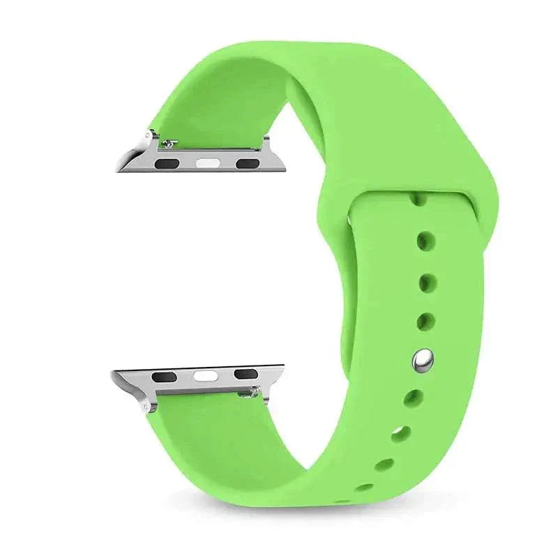 Silicone Apple Watch Band 38mm to 49mm Compatible with Series 8 7 6 5 4 3 SE - Strap Shack