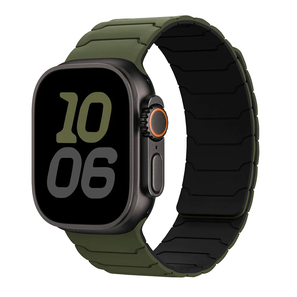Magnetic Silicone Apple Watch Band 38mm To 46mm Universal Fit - Strap Shack