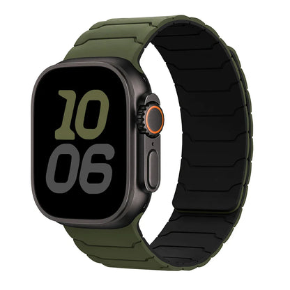 Magnetic Silicone Apple Watch Band 38mm To 46mm Universal Fit - Strap Shack