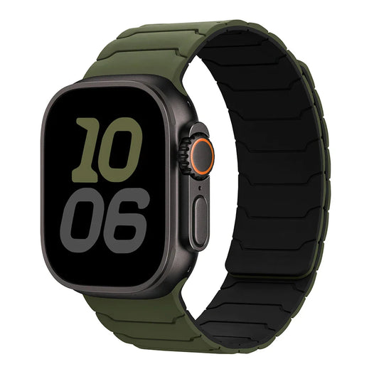 Magnetic Silicone Apple Watch Band 38mm To 46mm Universal Fit - Strap Shack