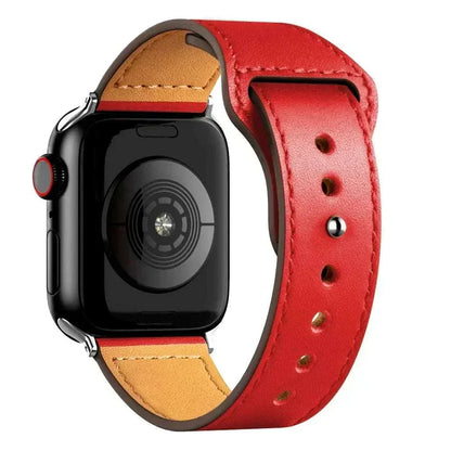 Leather Apple Watch Bands 38mm to 49mm Compatible with Series 3 9 Ultra 2 SE - Strap Shack