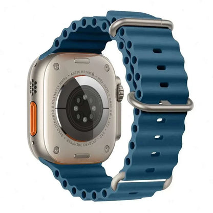 Ocean Band Silicone Watch Strap For Apple Watch Ultra Series 7 8 9 SE 40mm - Strap Shack
