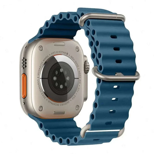Ocean Band Silicone Watch Strap For Apple Watch Ultra Series 7 8 9 SE 40mm - Strap Shack
