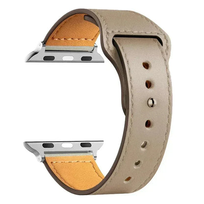 Leather Apple Watch Bands 38mm to 49mm Compatible with Series 3 9 Ultra 2 SE - Strap Shack