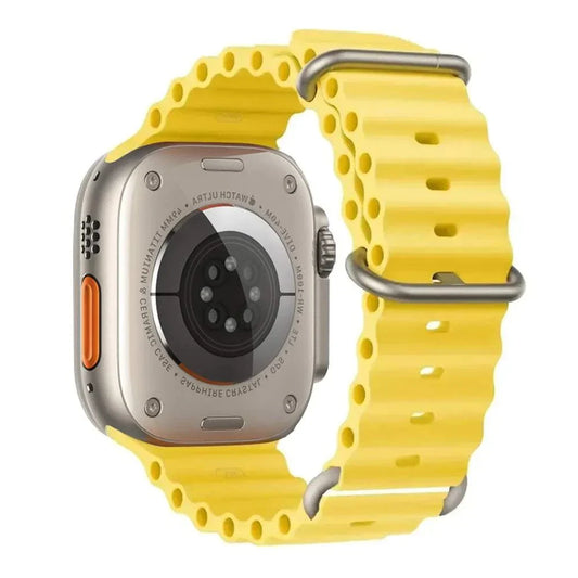 Ocean Band Silicone Watch Strap For Apple Watch Ultra Series 7 8 9 SE 40mm - Strap Shack