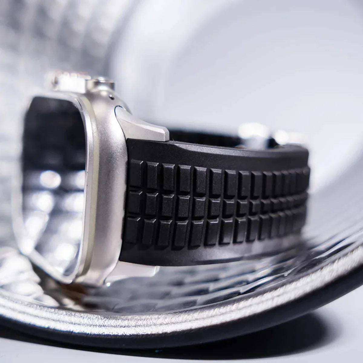 Silicone Sport Band for Apple Watch Ultra 2 49mm 46mm 45mm 44mm Stainless Buckle - Strap Shack