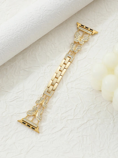 Metal Strap For Apple Watch Bling Butterfly Bracelet Chain 40mm 41mm 45mm 49mm - Strap Shack