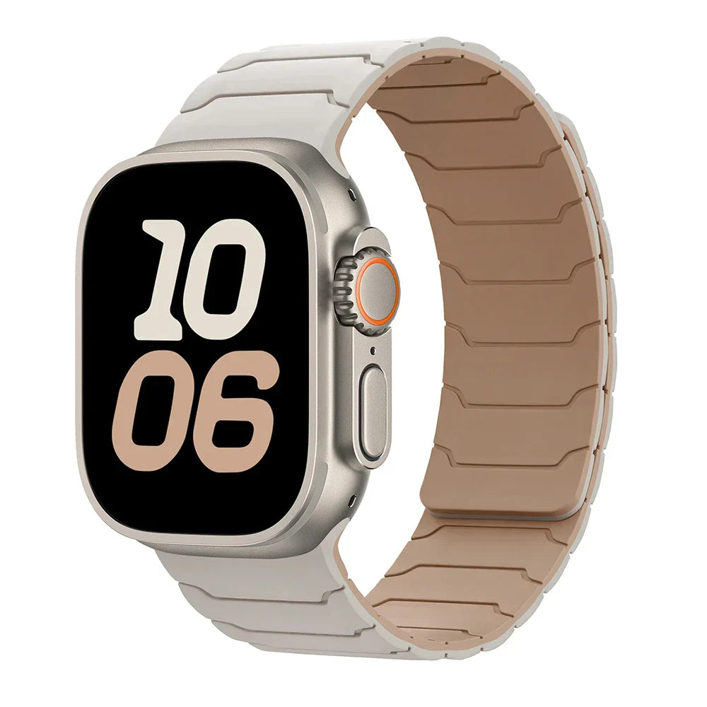 Magnetic Silicone Apple Watch Band 38mm To 46mm Universal Fit - Strap Shack