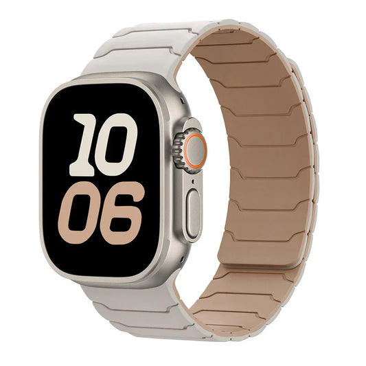 Magnetic Silicone Apple Watch Band 38mm To 46mm Universal Fit - Strap Shack