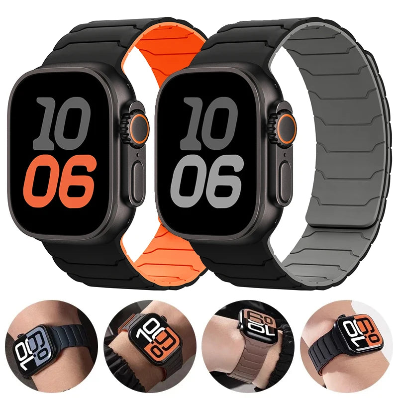 Magnetic Silicone Strap for Apple Watch Ultra - Strap Shack