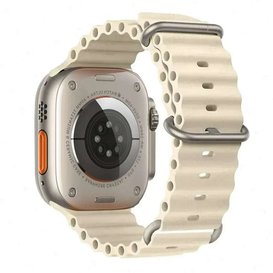Ocean Band Silicone Watch Strap For Apple Watch Ultra Series 7 8 9 SE 40mm - Strap Shack