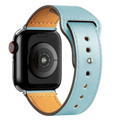 Leather Apple Watch Bands 38mm to 49mm Compatible with Series 3 9 Ultra 2 SE - Strap Shack