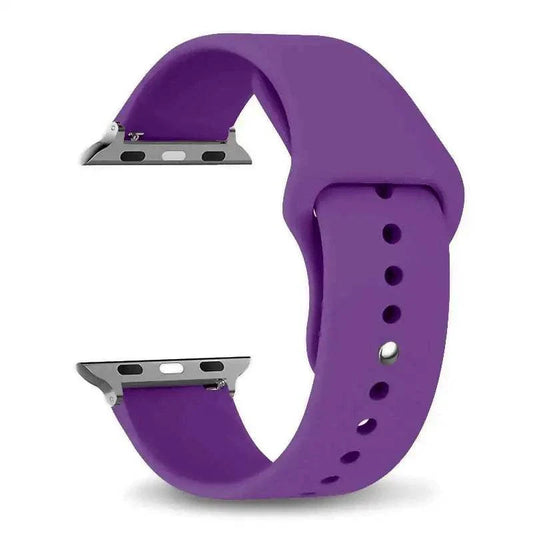 Silicone Apple Watch Band 38mm to 49mm Compatible with Series 8 7 6 5 4 3 SE - Strap Shack