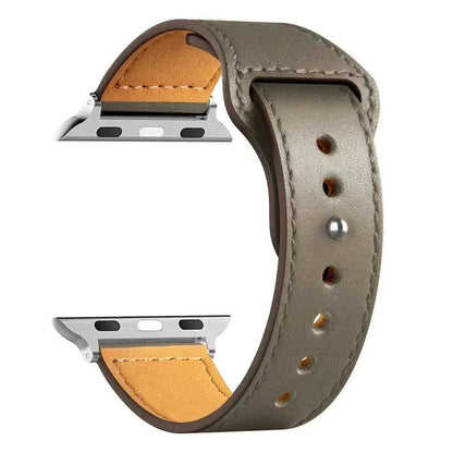 Leather Apple Watch Bands 38mm to 49mm Compatible with Series 3 9 Ultra 2 SE - Strap Shack