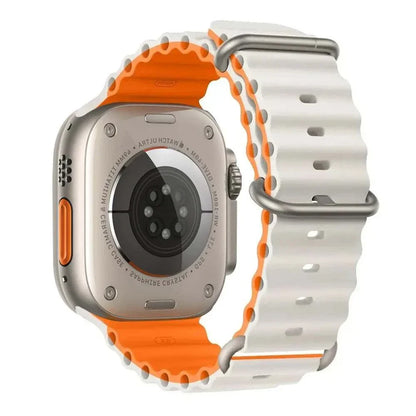 Ocean Band Silicone Watch Strap For Apple Watch Ultra Series 7 8 9 SE 40mm - Strap Shack