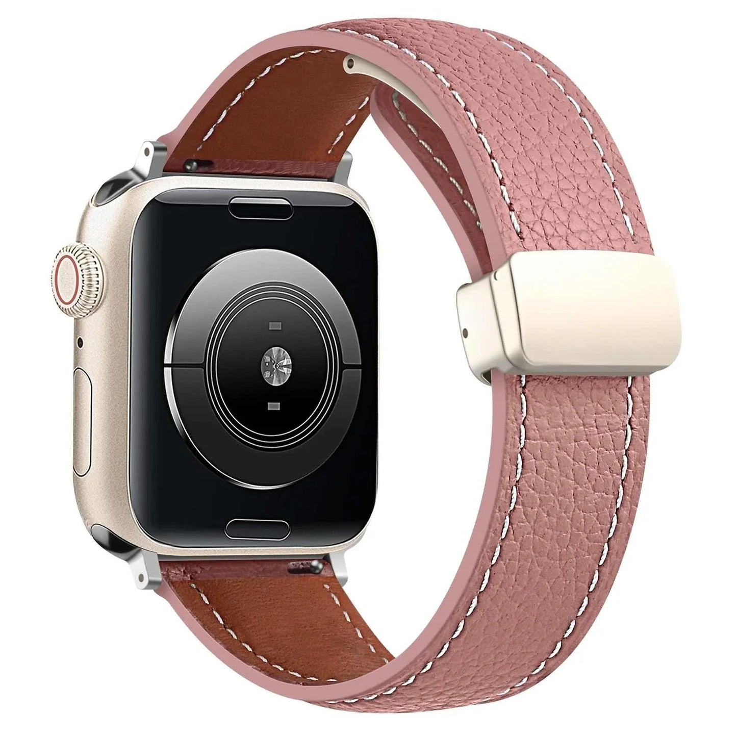 Leather Watch Band For Apple Watch Ultra 2 And Series 9 8 7 6 5 SE - Strap Shack