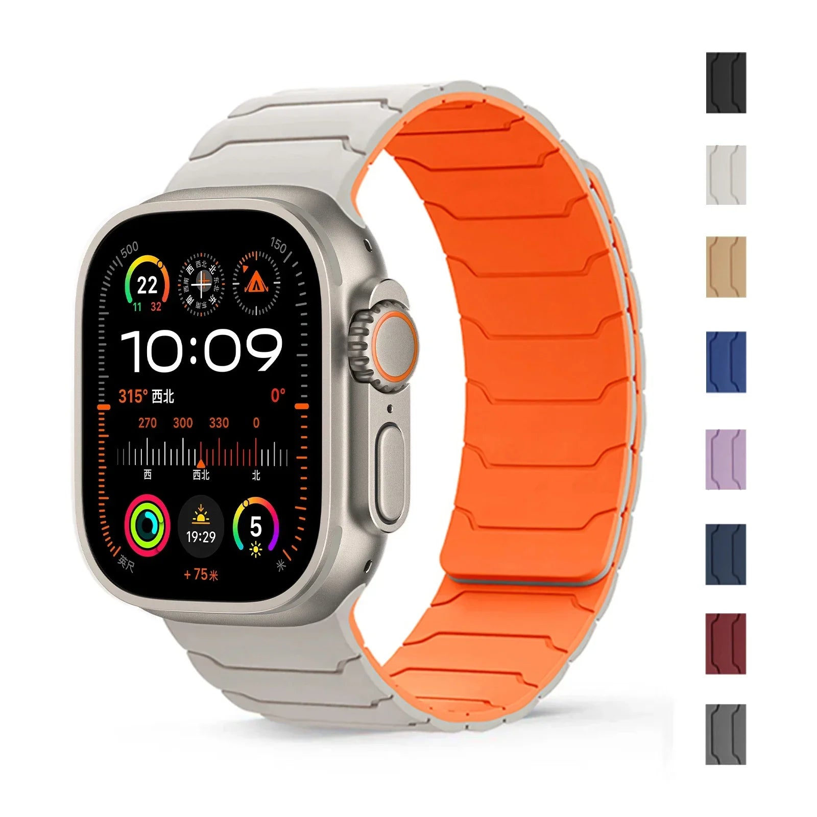 Magnetic Silicone Apple Watch Band 38mm To 46mm Universal Fit - Strap Shack