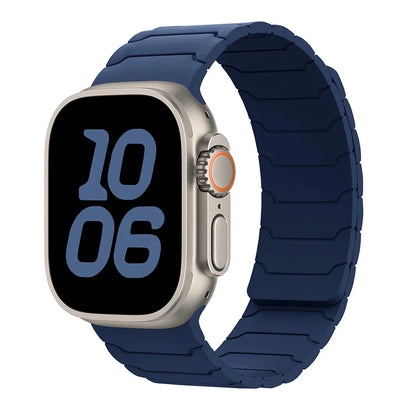 Magnetic Silicone Apple Watch Band 38mm To 46mm Universal Fit - Strap Shack