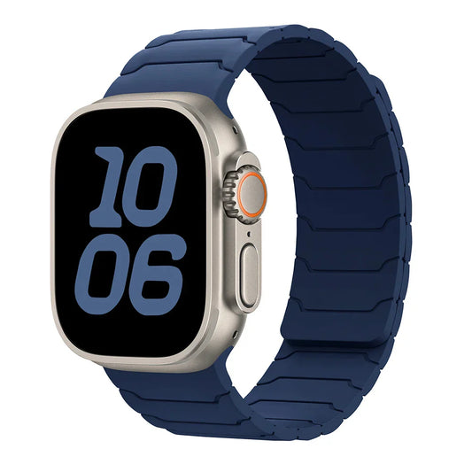 Magnetic Silicone Apple Watch Band 38mm To 46mm Universal Fit - Strap Shack