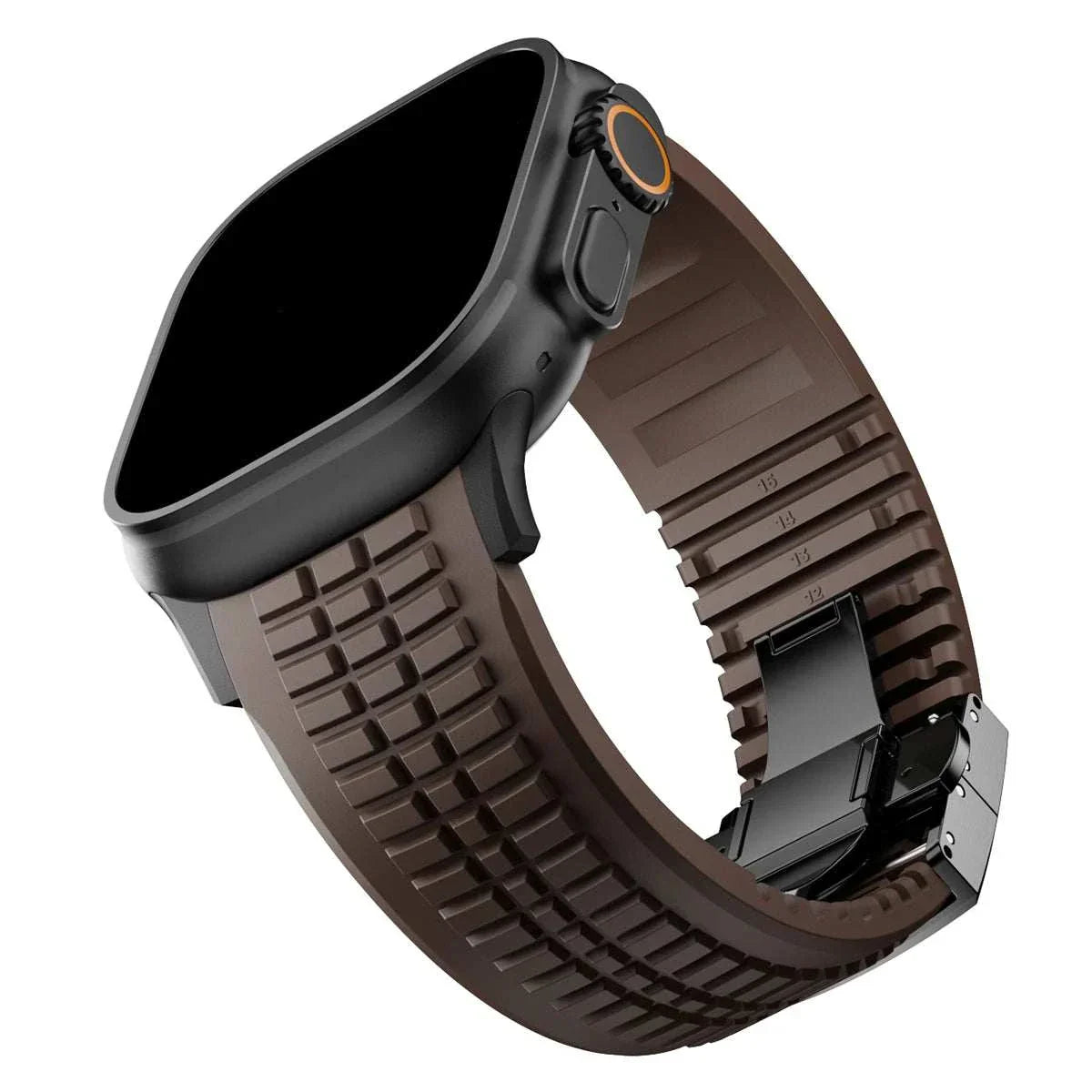 Silicone Sport Band for Apple Watch Ultra 2 49mm 46mm 45mm 44mm Stainless Buckle - Strap Shack