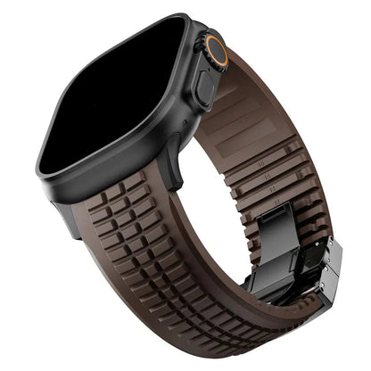Silicone Sport Band for Apple Watch Ultra 2 49mm 46mm 45mm 44mm Stainless Buckle - Strap Shack