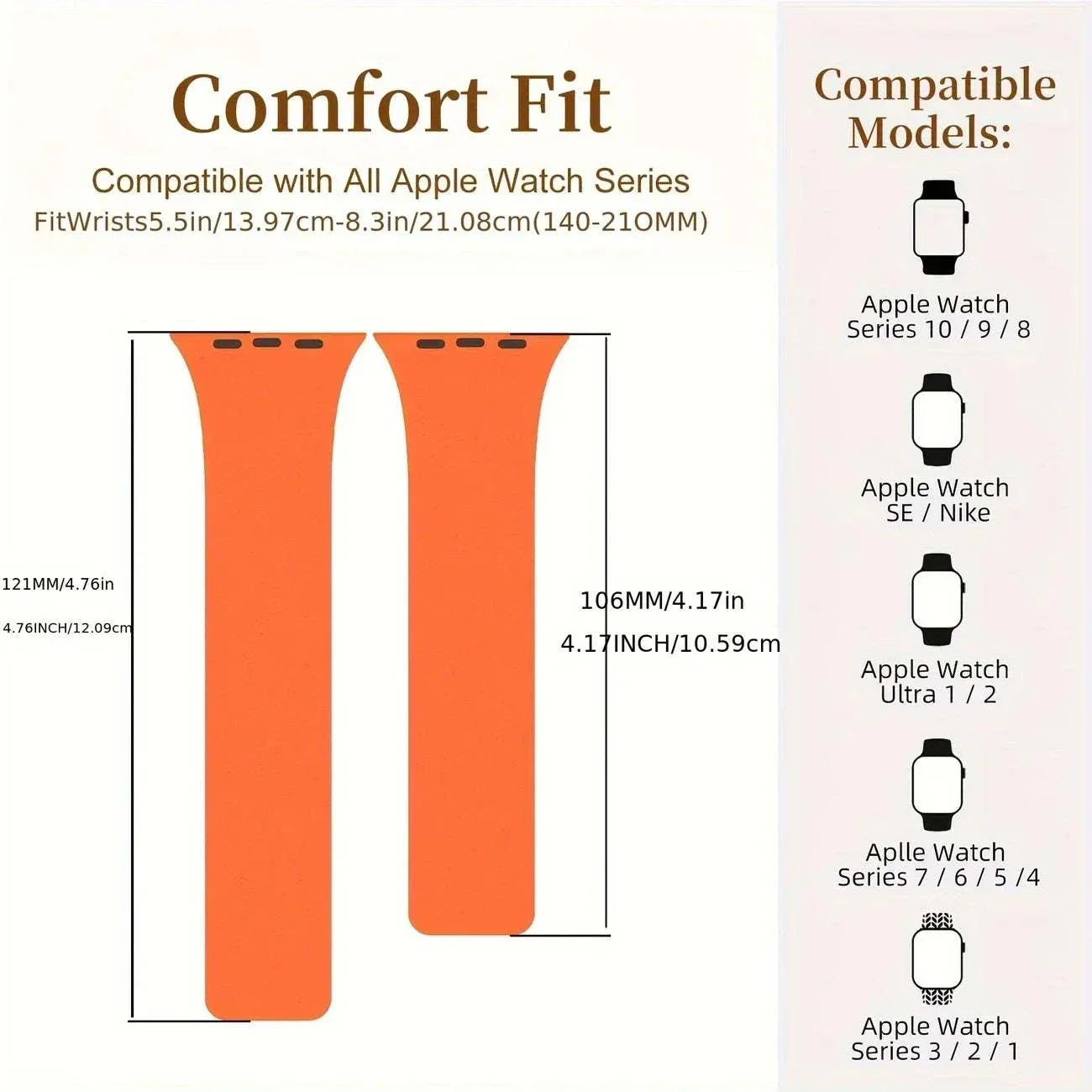 Magnetic Silicone Watch Band For Apple Watch Ultra And Series 3-11 SE 40-49mm - Strap Shack