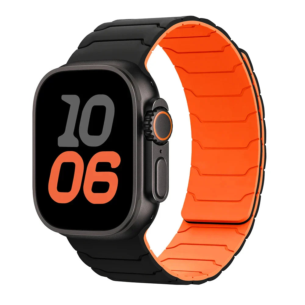 Magnetic Silicone Apple Watch Band 38mm To 46mm Universal Fit - Strap Shack