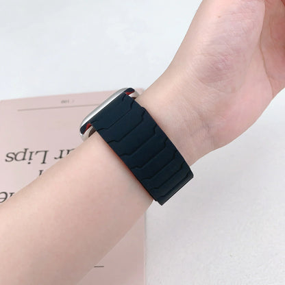 Magnetic Silicone Apple Watch Band 38mm To 46mm Universal Fit - Strap Shack