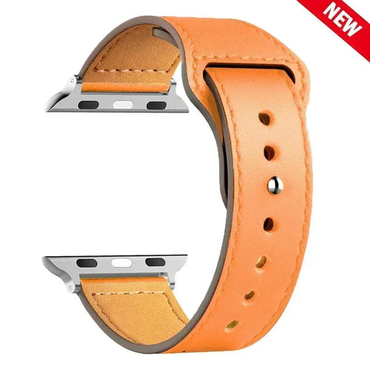 Leather Apple Watch Bands 38mm to 49mm Compatible with Series 3 9 Ultra 2 SE - Strap Shack