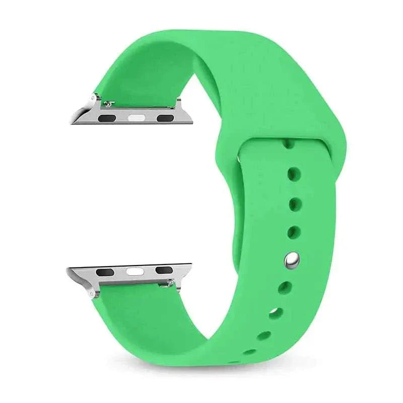 Silicone Apple Watch Band 38mm to 49mm Compatible with Series 8 7 6 5 4 3 SE - Strap Shack