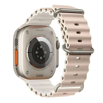 Ocean Band Silicone Watch Strap For Apple Watch Ultra Series 7 8 9 SE 40mm - Strap Shack