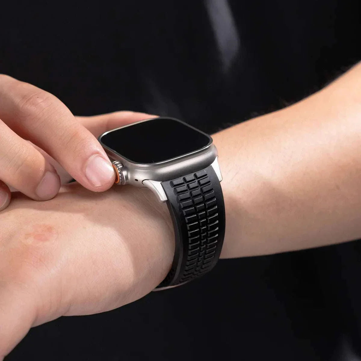 Silicone Sport Band for Apple Watch Ultra 2 49mm 46mm 45mm 44mm Stainless Buckle - Strap Shack