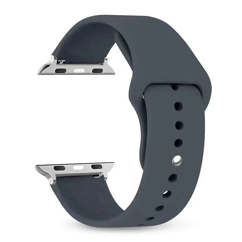 Silicone Apple Watch Band 38mm to 49mm Compatible with Series 8 7 6 5 4 3 SE - Strap Shack