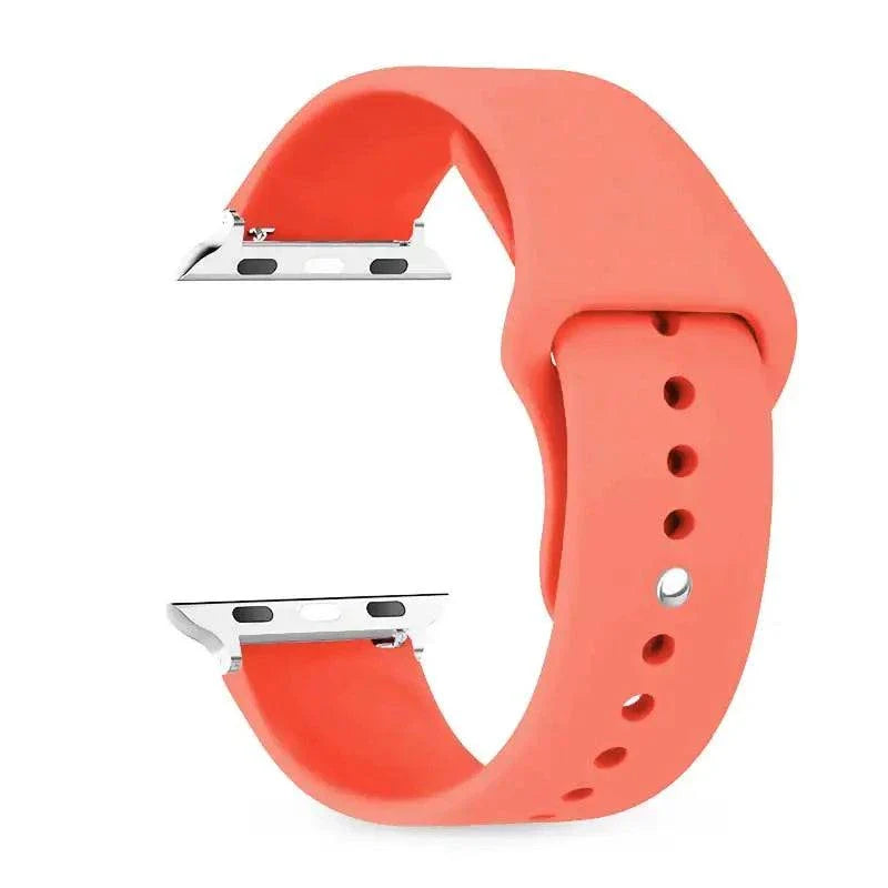 Silicone Apple Watch Band 38mm to 49mm Compatible with Series 8 7 6 5 4 3 SE - Strap Shack