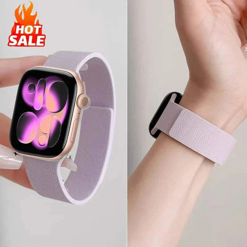 Magnetic Silicone Watch Band For Apple Watch Ultra And Series 3-11 SE 40-49mm - Strap Shack