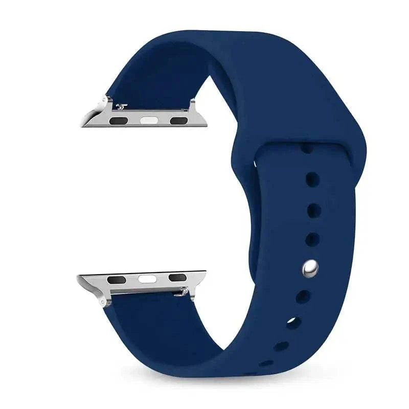 Silicone Apple Watch Band 38mm to 49mm Compatible with Series 8 7 6 5 4 3 SE - Strap Shack