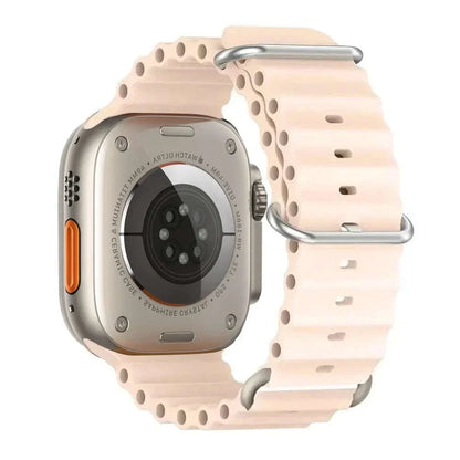 Ocean Band Silicone Watch Strap For Apple Watch Ultra Series 7 8 9 SE 40mm - Strap Shack