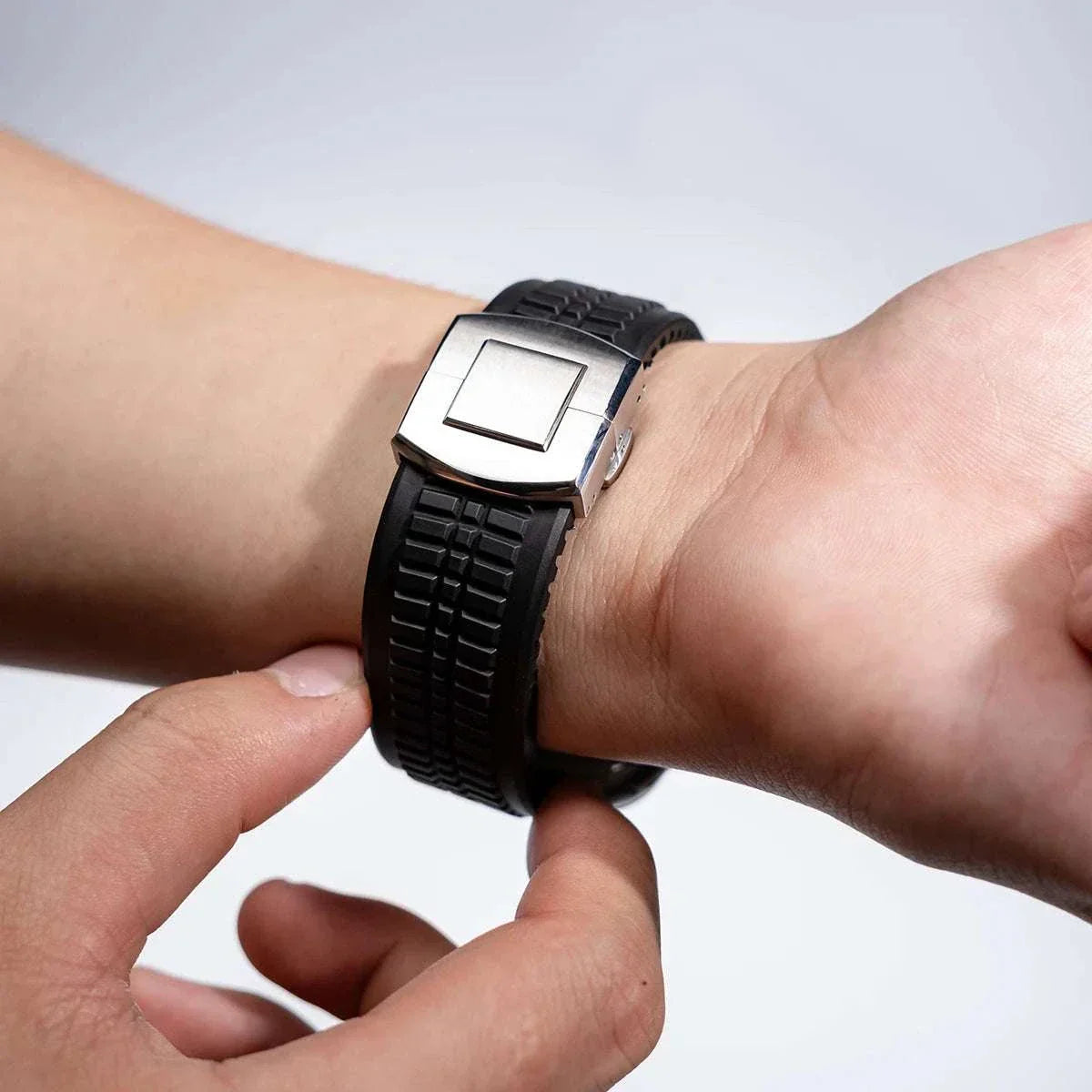 Silicone Sport Band for Apple Watch Ultra 2 49mm 46mm 45mm 44mm Stainless Buckle - Strap Shack