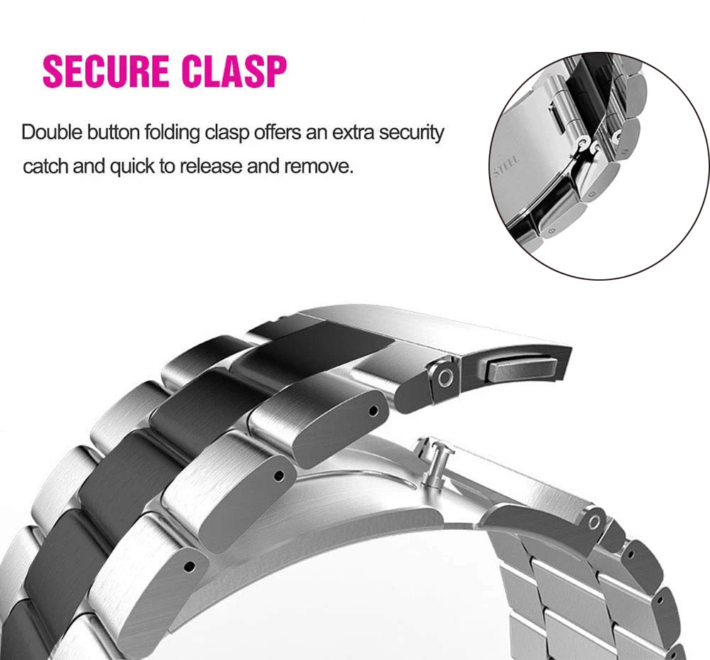 Stainless Steel Watch Band for Samsung Galaxy - Strap Shack
