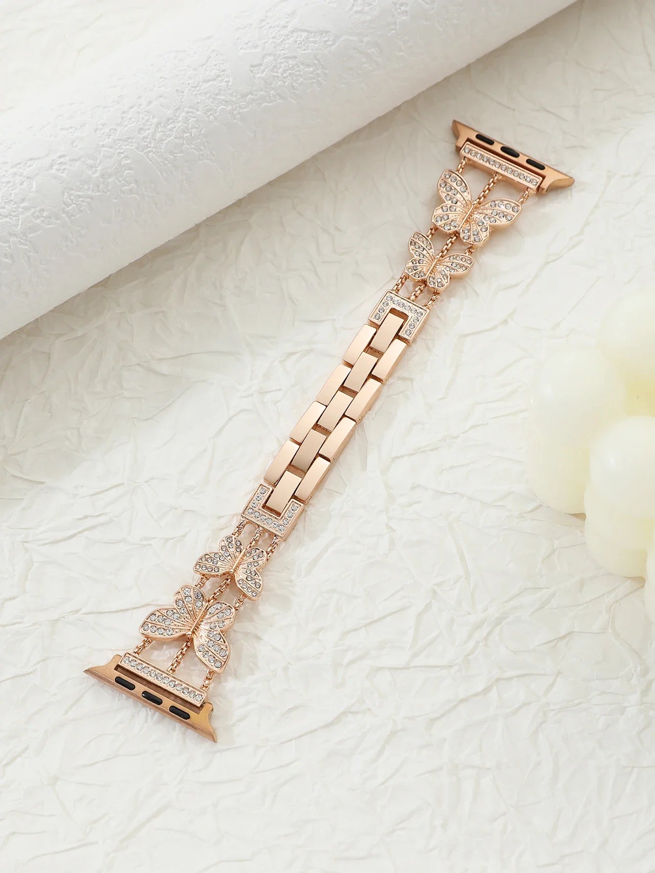Metal Strap For Apple Watch Bling Butterfly Bracelet Chain 40mm 41mm 45mm 49mm - Strap Shack