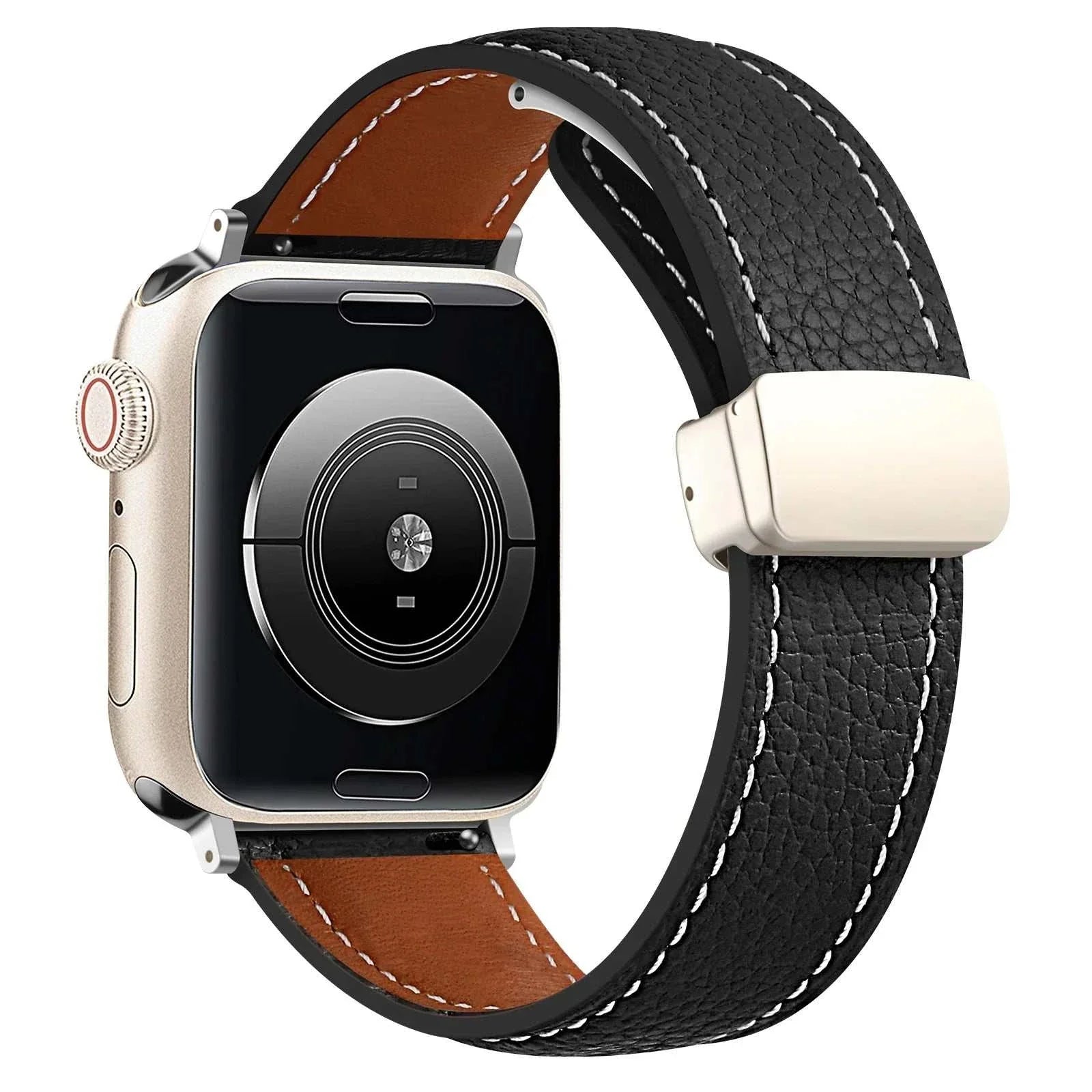 Leather Watch Band For Apple Watch Ultra 2 And Series 9 8 7 6 5 SE - Strap Shack