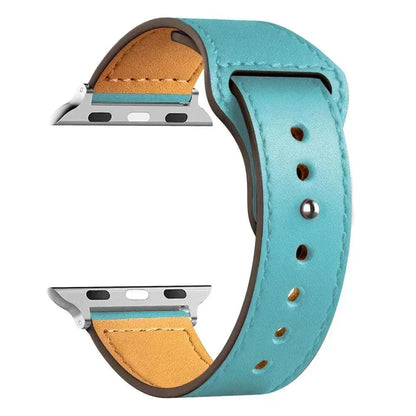 Leather Apple Watch Bands 38mm to 49mm Compatible with Series 3 9 Ultra 2 SE - Strap Shack