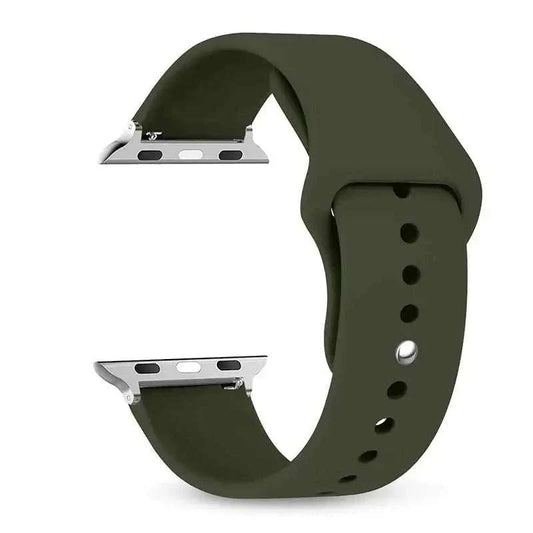 Silicone Apple Watch Band 38mm to 49mm Compatible with Series 8 7 6 5 4 3 SE - Strap Shack