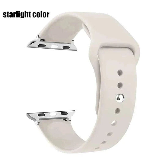 Silicone Apple Watch Band 38mm to 49mm Compatible with Series 8 7 6 5 4 3 SE - Strap Shack