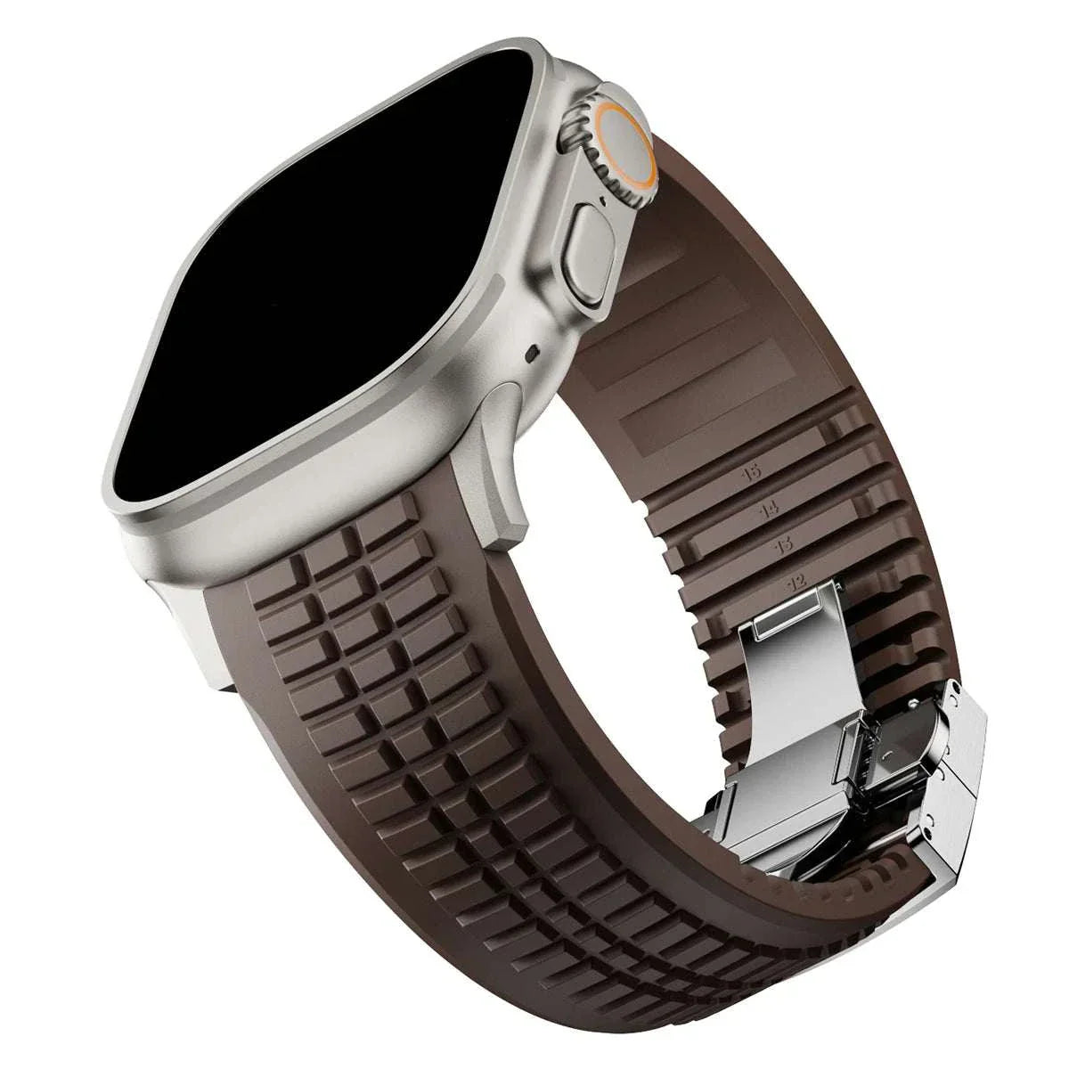 Silicone Sport Band for Apple Watch Ultra 2 49mm 46mm 45mm 44mm Stainless Buckle - Strap Shack