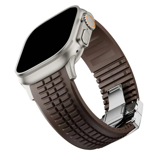 Silicone Sport Band for Apple Watch Ultra 2 49mm 46mm 45mm 44mm Stainless Buckle - Strap Shack