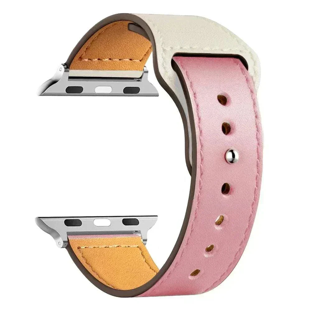 Leather Apple Watch Bands 38mm to 49mm Compatible with Series 3 9 Ultra 2 SE - Strap Shack